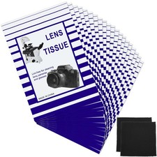 500 Pieces Lens Cleaning Paper Tissue and 2 Double Sided white