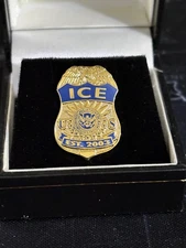 ICE Officer Lapel Pin Immigration and Customs Enforcement includes NEW Gift Box
