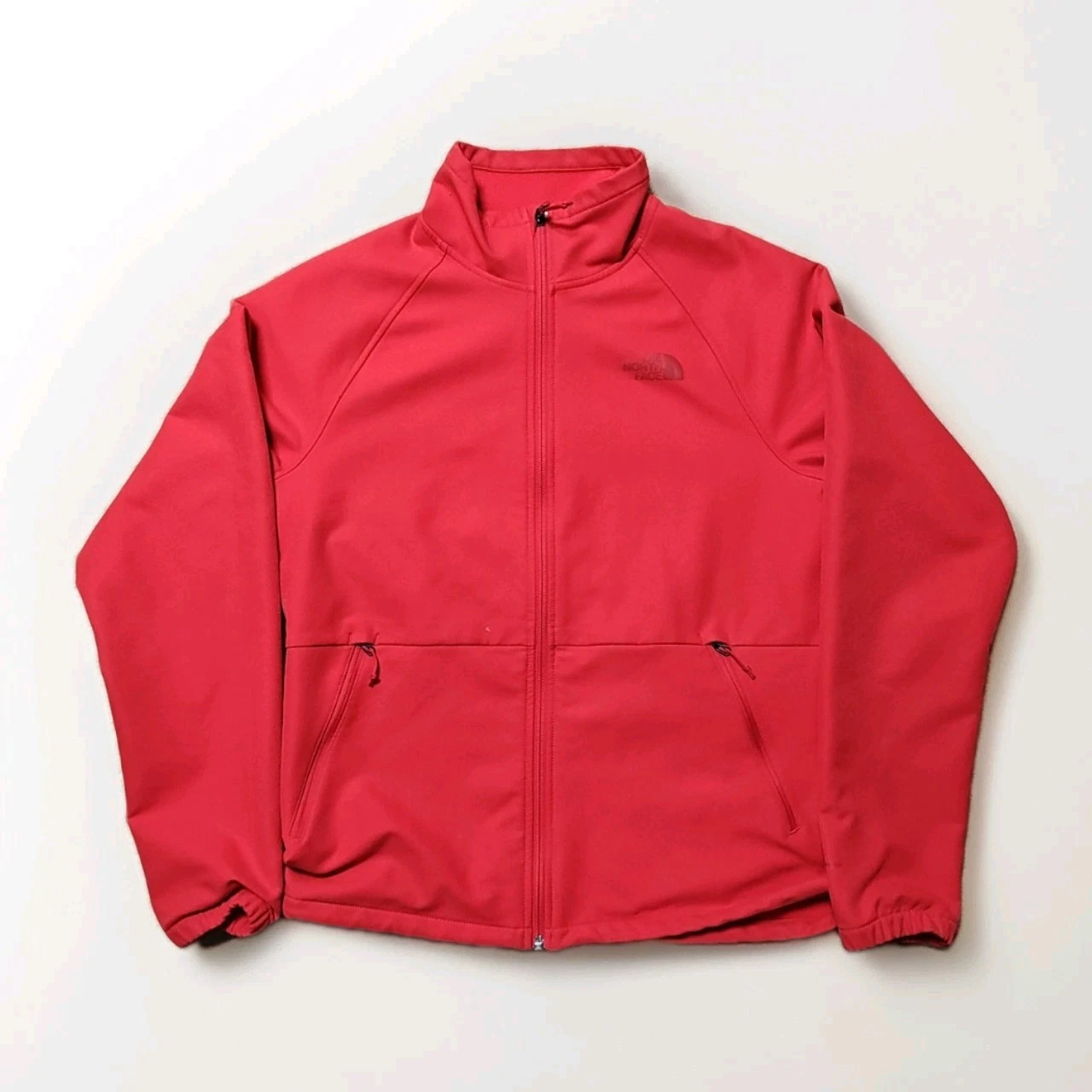 The North Face TNF Jacket Camden Softshell Mens Medium Full Zip Red Windwall