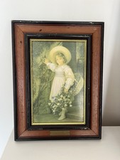 Vintage Brown Framed Painting Guyson Used Condition