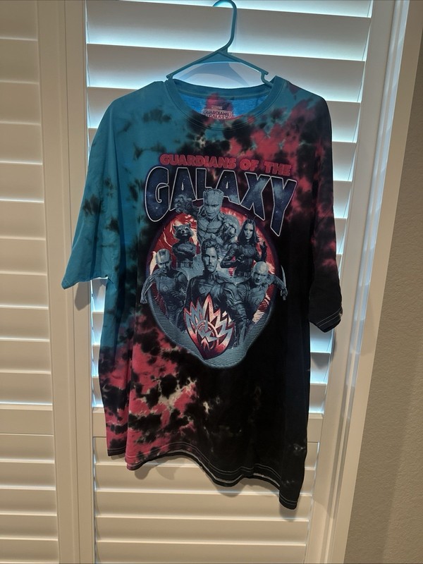 Guardians of the Galaxy Vol 3 Mens XXL T-Shirt Marvel Superhero Tie Dye Tee