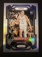 Sevgi Uzun #22 Prizm Monopoly Silver WNBA Basketball 2024 Dallas Wings RC