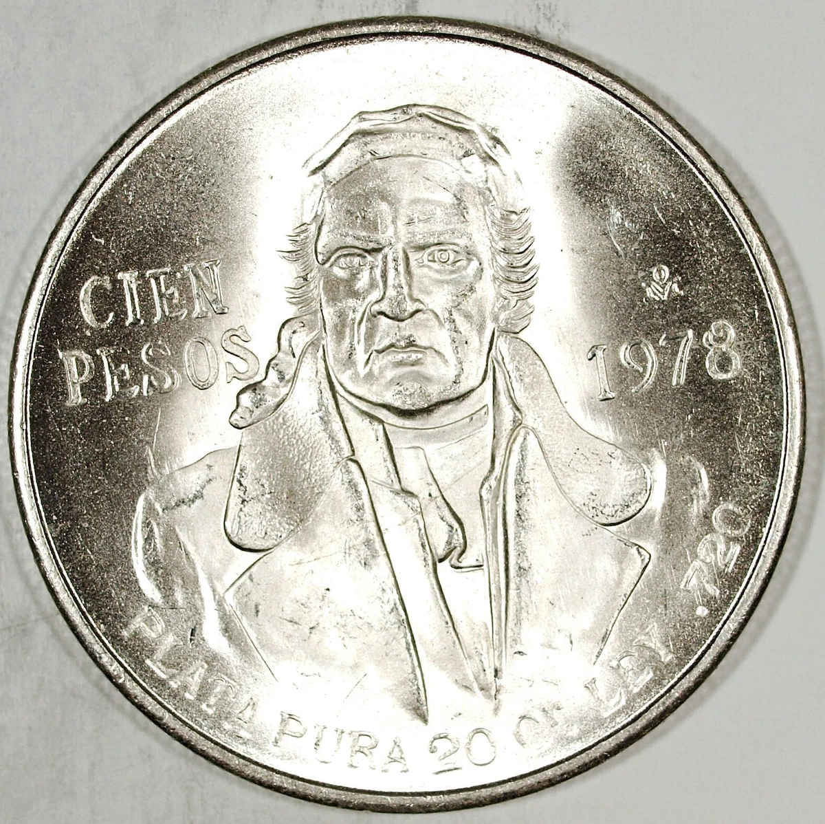Silver 100 Pesos Denomination 1978 Mexican Coins (1905-Now) for