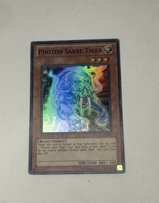 Yu-Gi-Oh! TCG Photon Sabre Tiger  Super Rare Unlimited PHSW-EN081