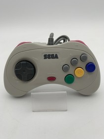 Sega Saturn White Console HST-3220 RETRO Japanese Version Tested 0707-204