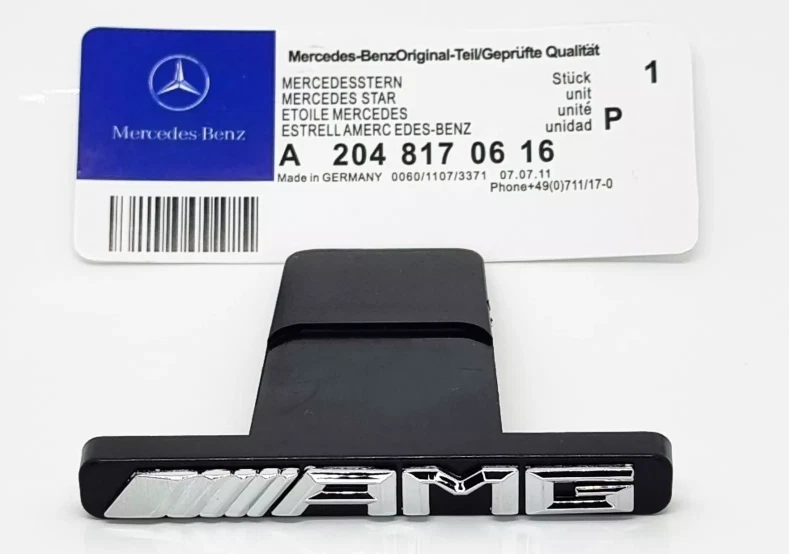 Fit For Mercedes-Benz AMG Front Grille Emblem Chrome Panamericana Radiator US - Изображение 4 из 4