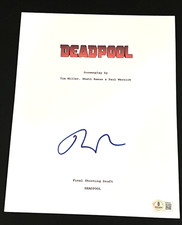 RYAN REYNOLDS SIGNED AUTOGRAPH DEADPOOL MOVIE SCRIPT BECKETT BAS AUTO COA D