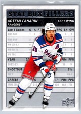 2023-24 Upper Deck Artemi Panarin Stat Box Fillers Sb-22 2023-24 Upper Deck Artemi Panarin Stat Box Fillers Sb-22