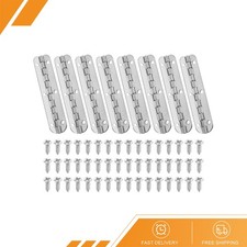 8 x Small Piano Hinge 2.6" x 0.6" Mini 90-Degree Jewelry Box Hinges Silver