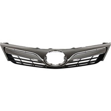 Grille Assembly For 2012-2014 Toyota Camry Painted Black Shell And Insert Sedan
