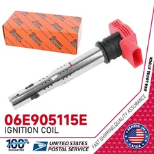 1X Ignition Coil Compatible For Audi Volkswagen Passat Golf Replaces #06E905115E