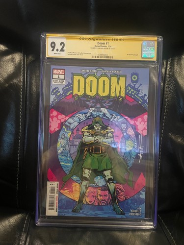 Doom #1 CGC 9.2 SS Signed by Sanford Greene