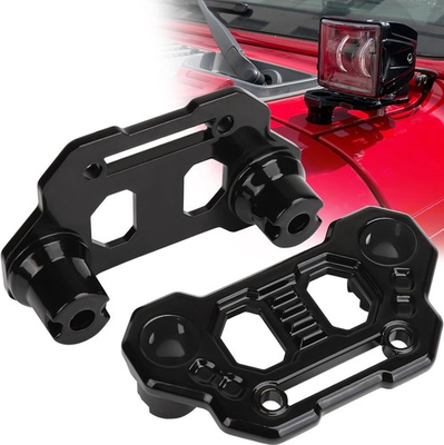 #ad #ad Wrangler JL Light Bar Hood Mounting Brackets Gladiator JT Ditch Light Cowl Moun $45.99