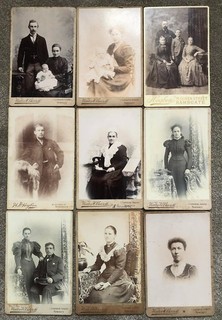 9 Ramsgate Cabinet photograph cards Victorian era