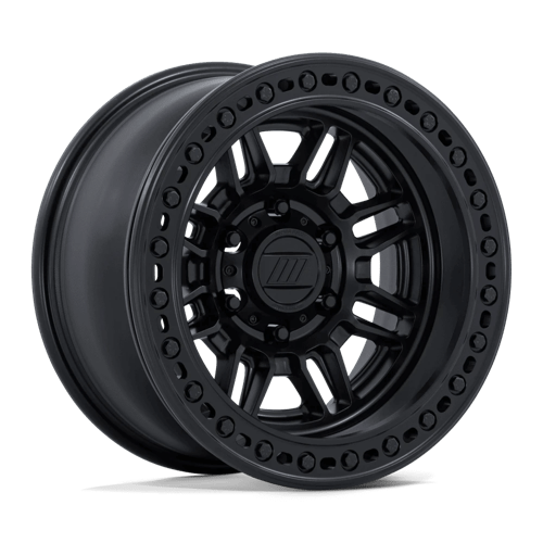 17X9 Pro Comp Alloys PA208 EQUALIZER BL 6X139.7 BLACK Wheel -12mm - Picture 1 of 4