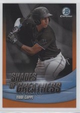 2022 Bowman Chrome Shades of Greatness Orange Refractor 10/25 Yiddi Cappe 0c3