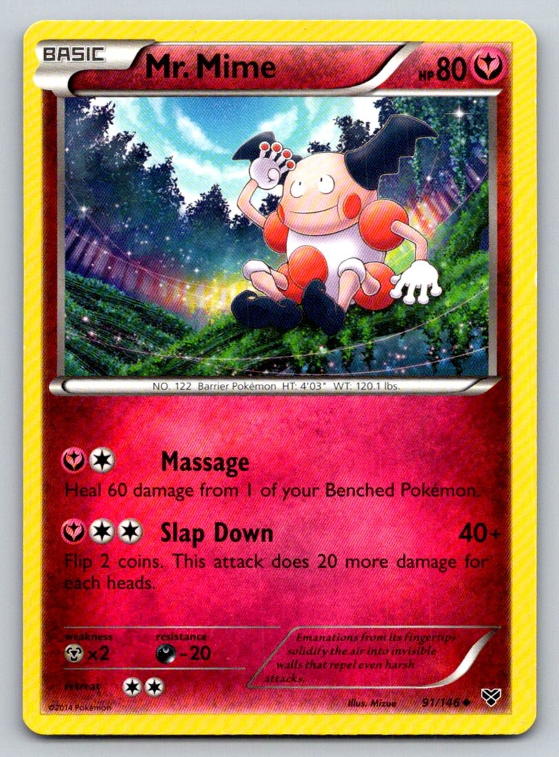 Mr. Mime 91/146 Uncommon XY Pokemon Near Mint