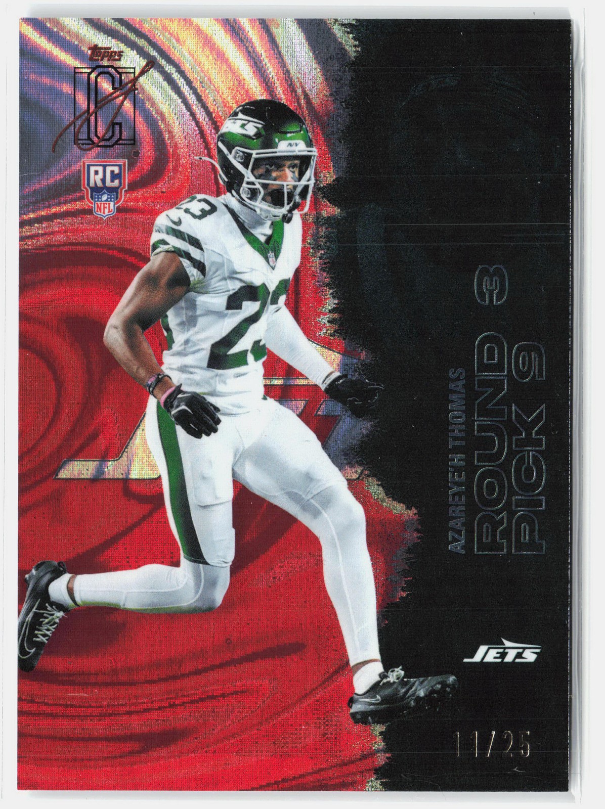 Azareye'h Thomas Topps Signature Class #198 Red Lava