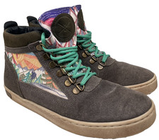 Inkkas Jasper High Top Sneakers Camping Hiking Shoes Women's Size 9 Bear Forest