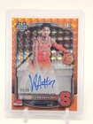 KIYAN ANTHONY 2025-26 BOWMAN CHROME U 1ST AUTO ORANGE GEOMETRIC /25 Q3948