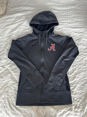 Nike Alabama Crimson Tide NCAA Therma-Fit Jacket Black S Football Team Apparel