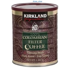 100% Colombian Ground Filter columbian Coffee, 1.362kg Tin 17.49 per kilo
