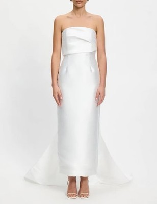 Women Solace London Backless Strapless Bodycon Midi Dress Size UK 12