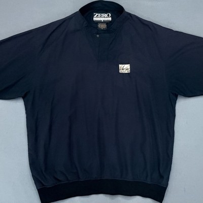 Zero Restriction Golf Men's XL Black Short Sleeve Pullover Wildcat Run