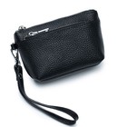 Women Genuine Leather Small Coin Holder Change Purse Zipper Key Card Wallet Gift — photo 1
