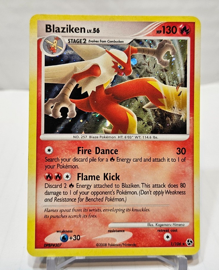 Blaziken 1/106 Holo Rare Diamond & Pearl Great Encounters Pokemon 511