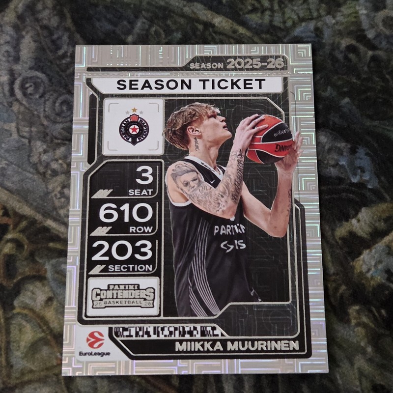 2025-26 Contenders EuroLeague• Miikka Muurinen Mojo Season Ticket