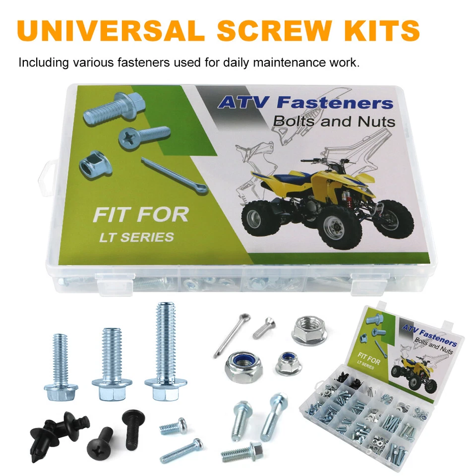 1 Set 260PCS Full Fairing Bolts Fit For Suzuki LT-F400 KINGQUAD 2011-2017 — 第 2/4 张图片