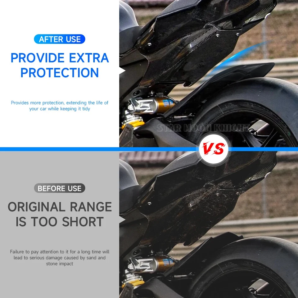 Para Yamaha YZF-R1 2015-2024 para-lama traseiro protetor contra respingos extensão abraçador - Imagem 3 de 4