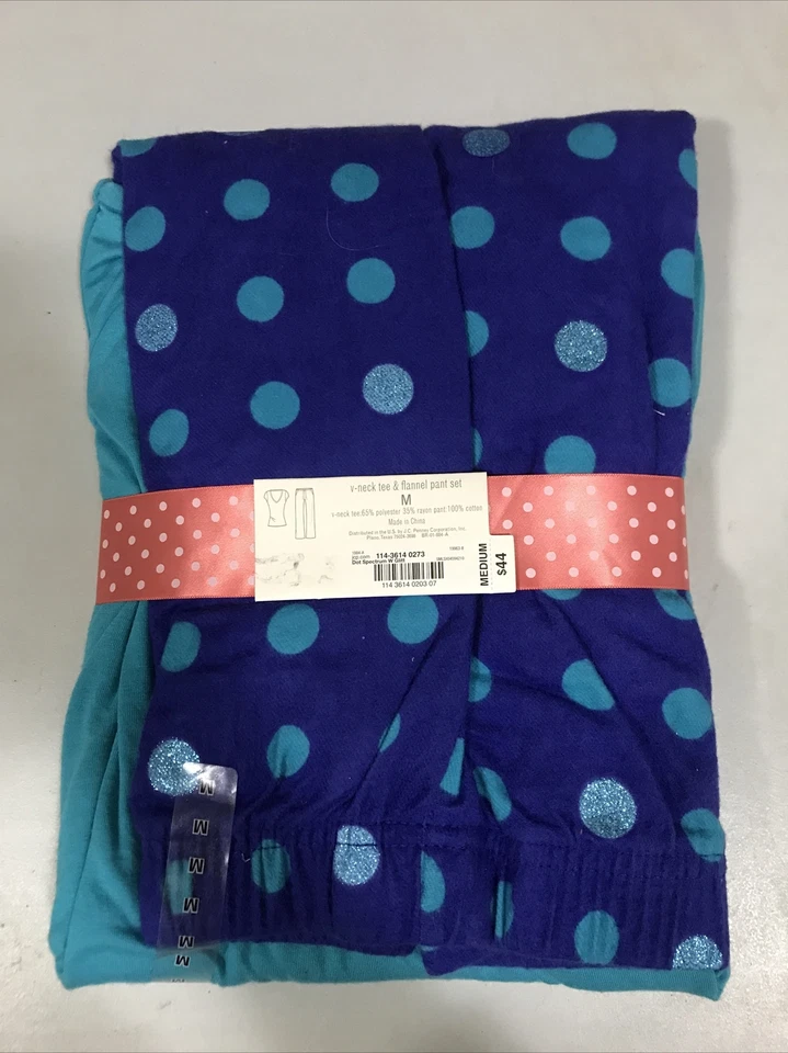 Conjunto de pijama para mujer Flirtitude talla M azul nuevo con etiquetas (7-tw-86) Foto 3 de 4