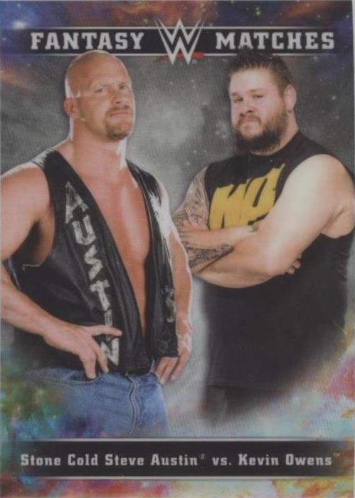 2020 Topps Chrome WWE - Kevin Owens Steve Austin #FM-19 - 1 of 1