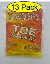13 pack TUNDRAS Toe Warmers, Up To 7 Hours of Heat