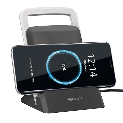 Ventev Charger 15W Wireless Stand With Detachable Puck With UK 3 Pin Plug - Picture 6 of 24