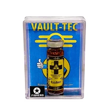 Fallout Vault-Tec Rad Away Serum Vial Bottle with Display Collectable Box Prop
