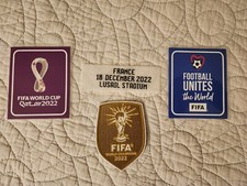 Juego de parches ganador campeón mundial 2022 detalle partido fútbol argentina messi.#15