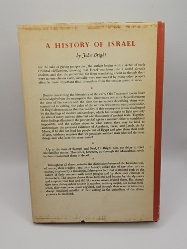 A History Of Israel John Bright First Bristish Edition 1960 Hardcover Rare!! - Picture 11 of 11