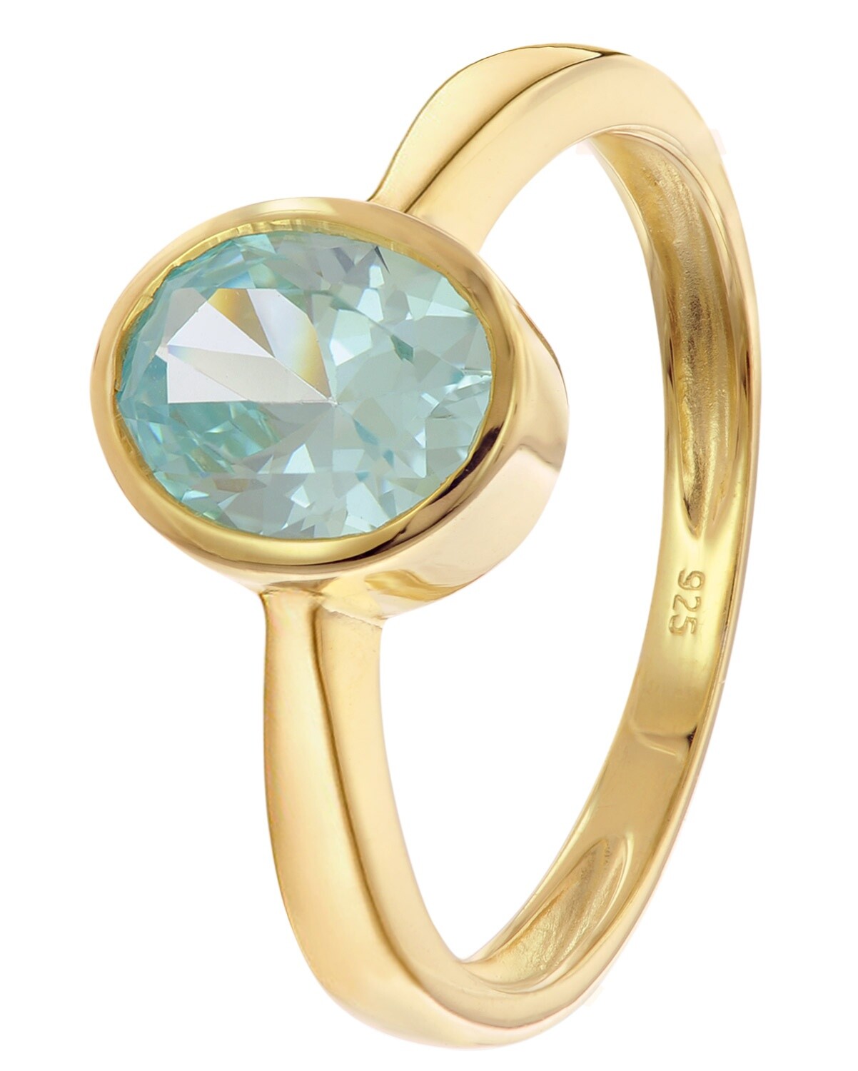 ТРЕНДОВОЕ кольцо Schmuck Damenring 925 Silber Vergoldet из Массачусетского технологического института Blautopas 28052 8390₽