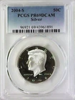2004-S 50C Kennedy Half Dollar PCGS PR69DCAM 90% Silver 22lsca0611