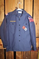 Boy Scouts of America BSA Youth Shirt Large Blue Cub Long Sleeve