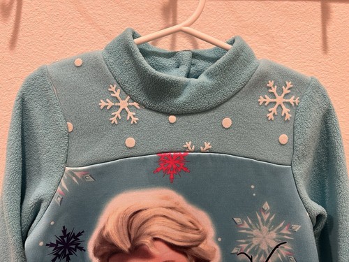 Disney Frozen Queen Elsa & Olaf Cozy Sweaters Bundle Pink & Blue Girls Size 4/5 - Picture 12 of 17