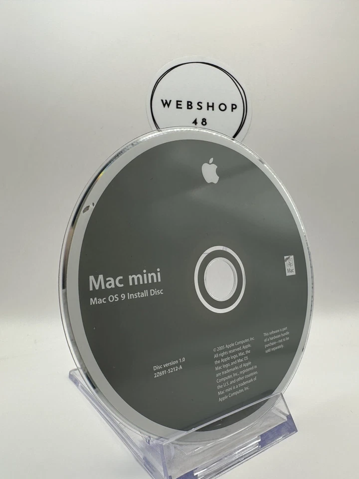 Apple Mac Mini | Mac OS 9 Install CD | Disc Version 1.0 8Z691-5212-A | Gebraucht - Bild 2 von 4