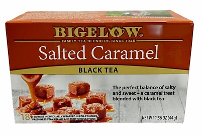 Bigelow Salted Caramel Black Tea 18Tea Bags 1.56 oz