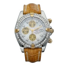 Breitling B13356 Chronomat Evolution Diamond's 42 mm Steel MOP Auto Men's Watch