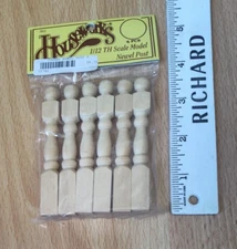Houseworks Dollhouse Newel Wood Post #7012 (6 per Pack) - New Sealed NIP