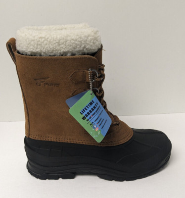 8 Fans Waterproof Insulated Snow Boots, Brown Suede, Men\'s 9 M Reviewing NORTIV 8 Men main image 3