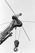 Karl Wallenda Tightrope Walker cruza el circo más grande de Europa - Foto antigua 4